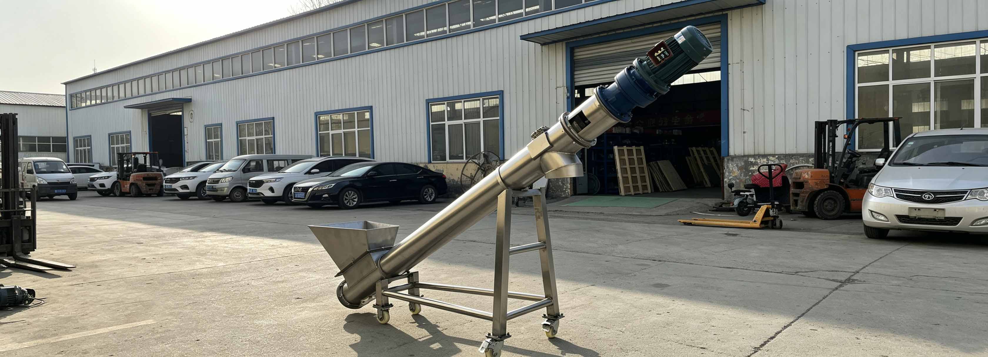 Inclined-tubular-screw-feeder